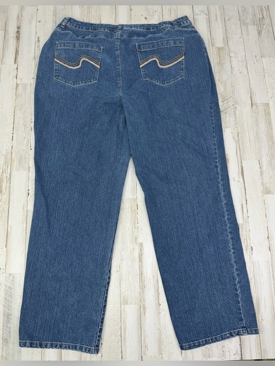 Cato Denim - Cato Premium Jeans Women's 20W 38x32 Blue Straight Leg High Rise